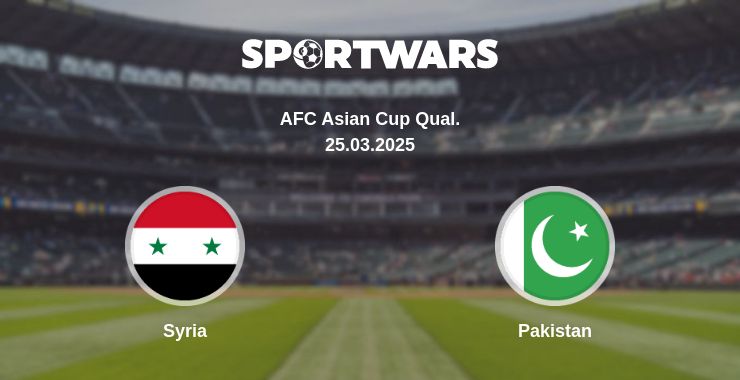 Where to watch the match Syria - Pakistan