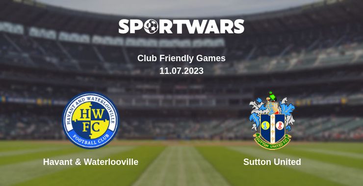 Де дивитись матч Havant & Waterlooville - Sutton United