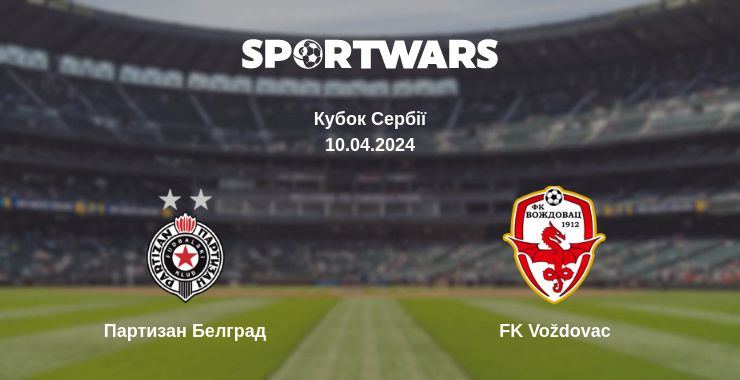 Де дивитись матч Партизан Белград - FK Voždovac