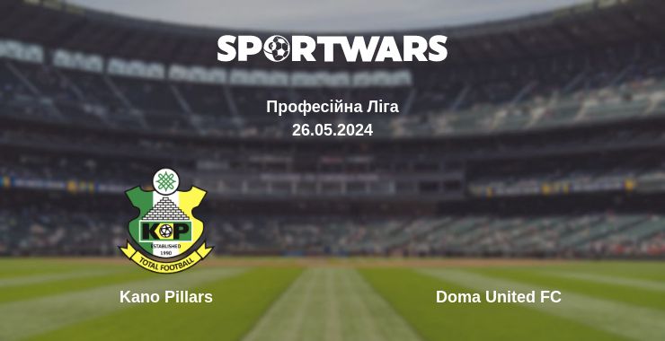 Де дивитись матч Kano Pillars - Doma United FC