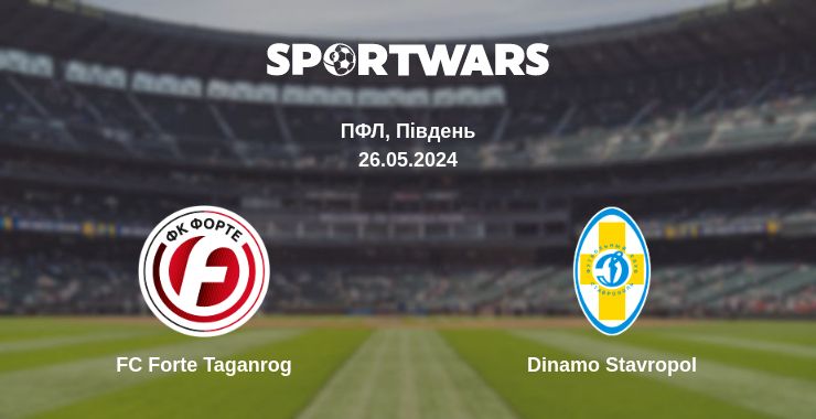 Де дивитись матч FC Forte Taganrog - Dinamo Stavropol