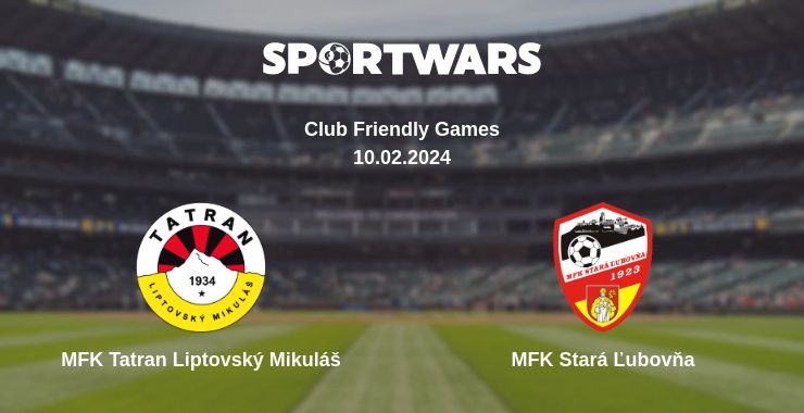 Де дивитись матч MFK Tatran Liptovský Mikuláš - MFK Stará Ľubovňa