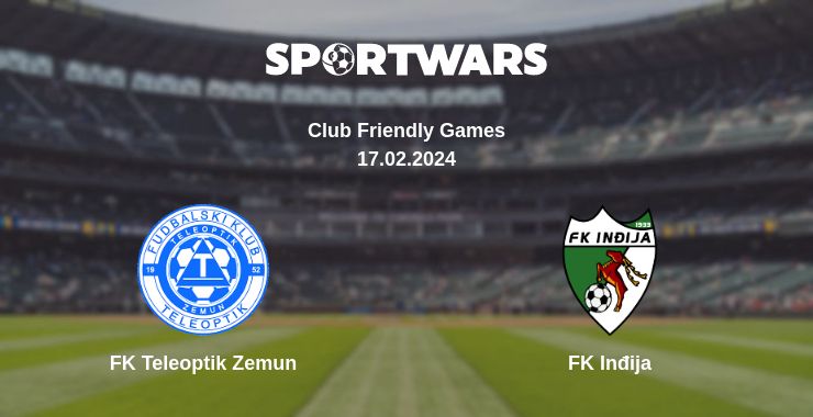 Де дивитись матч FK Teleoptik Zemun - FK Inđija