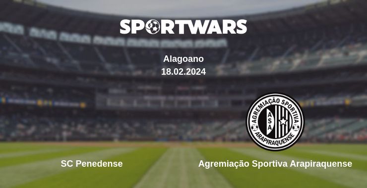 Де дивитись матч SC Penedense - Agremiação Sportiva Arapiraquense