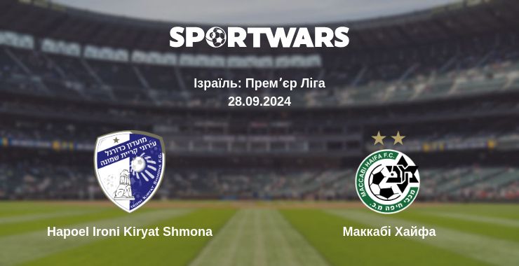 Де дивитись матч Hapoel Ironi Kiryat Shmona - Маккабі Хайфа