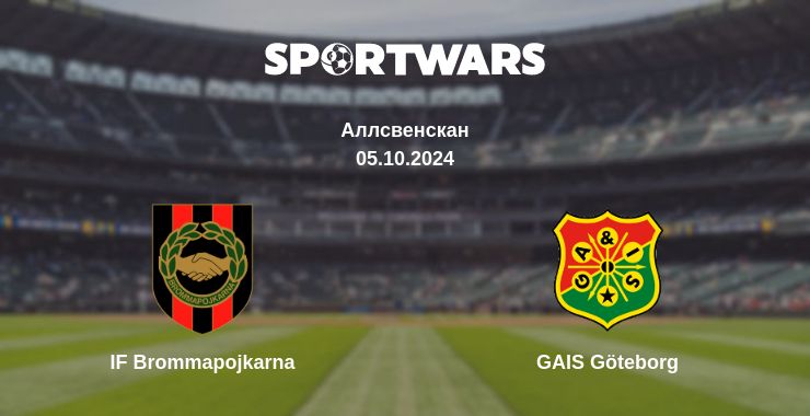 Де дивитись матч IF Brommapojkarna - GAIS Göteborg