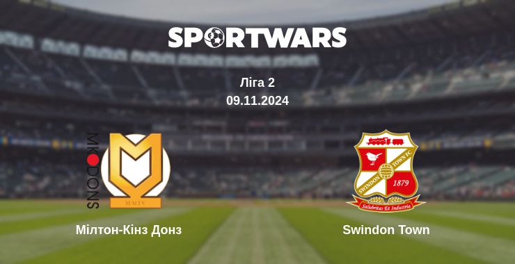 Де дивитись матч Мілтон-Кінз Донз - Swindon Town