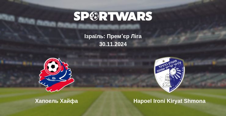 Де дивитись матч Хапоель Хайфа - Hapoel Ironi Kiryat Shmona