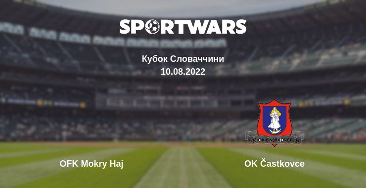 Де дивитись матч OFK Mokry Haj - OK Častkovce