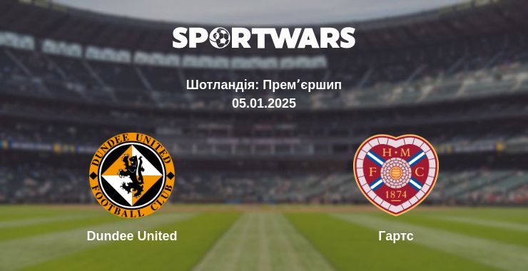 Де дивитись матч Dundee United - Гартс