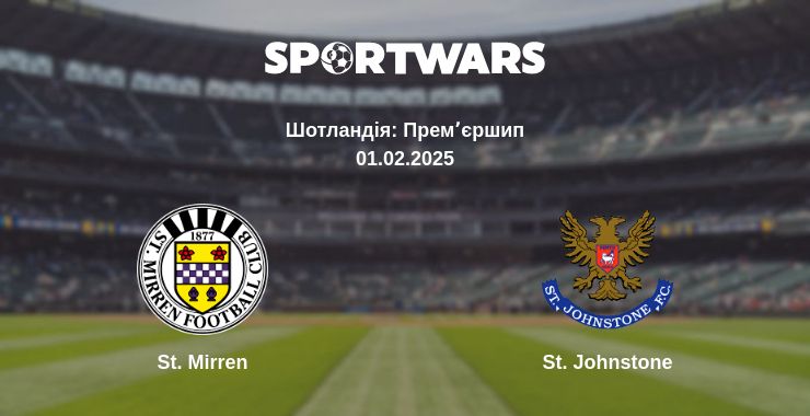 Де дивитись матч St. Mirren - St. Johnstone