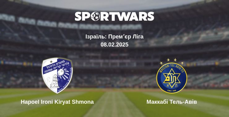 Де дивитись матч Hapoel Ironi Kiryat Shmona - Маккабі Тель-Авів