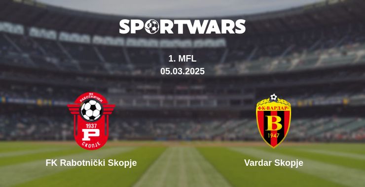 Де дивитись матч FK Rabotnički Skopje - Vardar Skopje