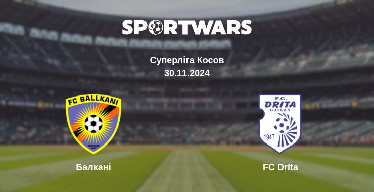 Де дивитись матч Балкані - FC Drita